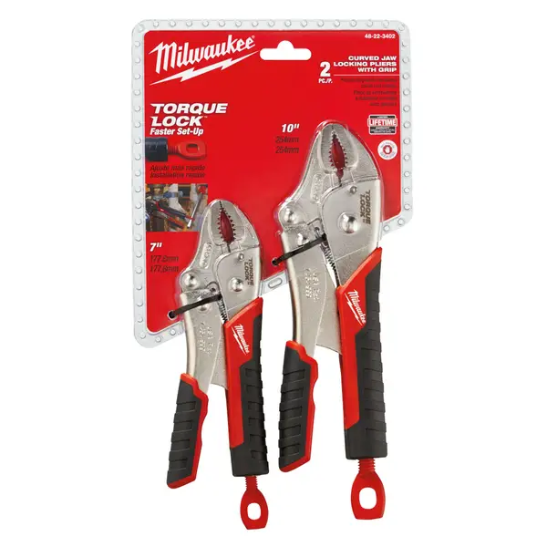 Milwaukee 2 Piece Pro Locking Pliers Set - Intensery