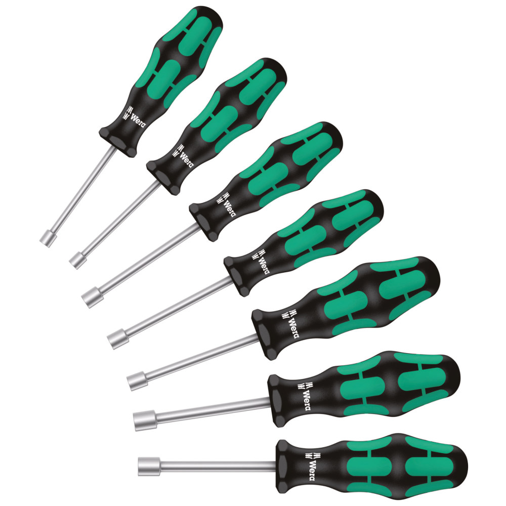 Wera 395 HOLO/7 SW 3/16 1/2 Nutdriver Set 6pc - Intensery