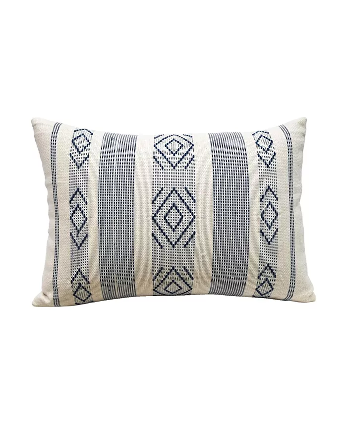 Vibhsa Linden Street Jacquard Woven Decorative Pillow， 14'' x 20'' - Intensery