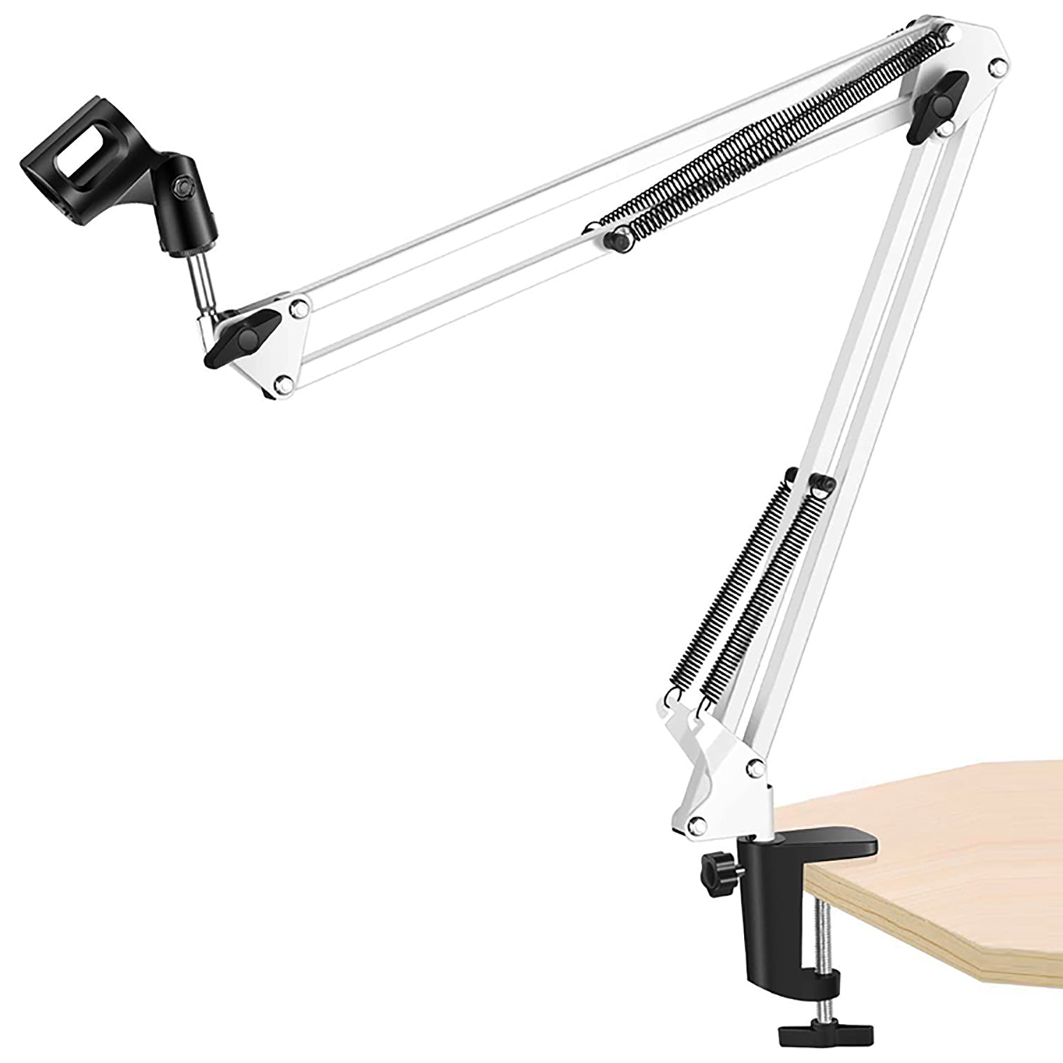 5 Core Adjustable Suspension Boom Scissor Mic Stand, with 3/8