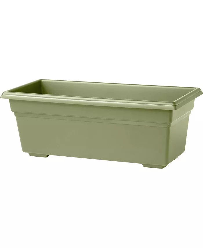 Novelty Countryside Flower Box， 24-Inch， Sage - Intensery
