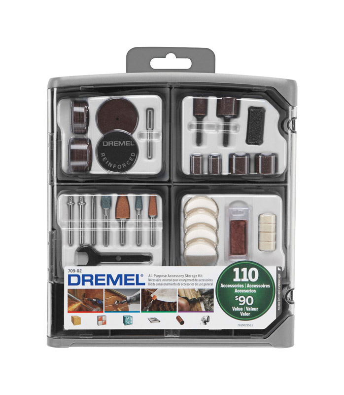Dremel 9 in. Steel Accessory Kit 110 pc - Intensery