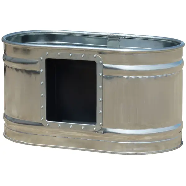 Agrimaster Galvanized Stock Tank with Drinker - Intensery