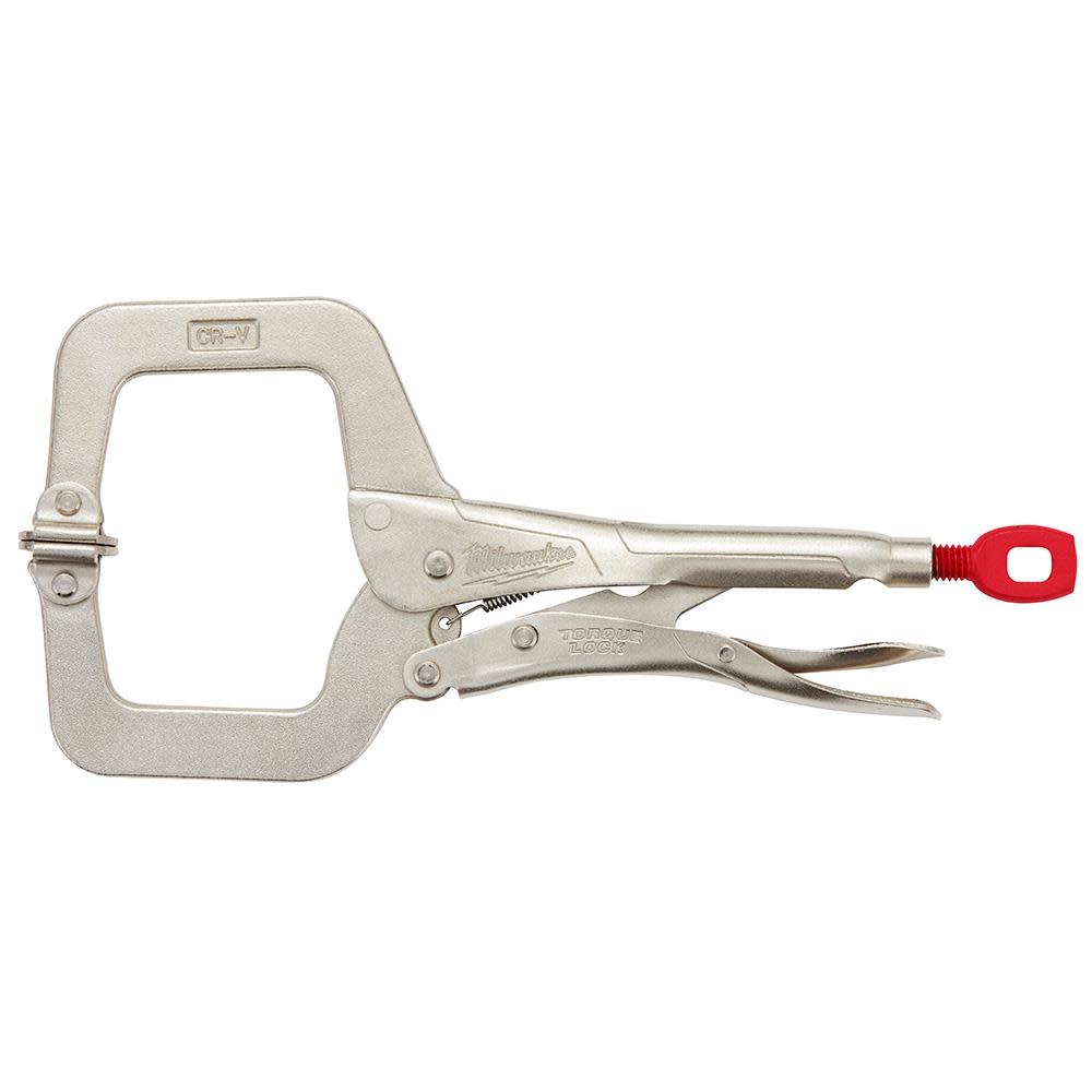 11 in. TORQUE LOCK™ Locking C-Clamp With Swivel Jaws - Intensery