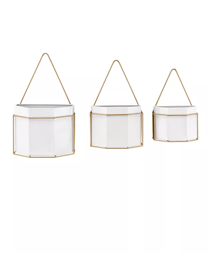 Danya B Geometric 3-Piece Wall Planters Set - Intensery