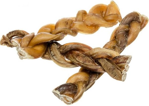 HOTSPOT PETS Thin Braided Premium 6-in Bully Sticks Dog Treats - Intensery