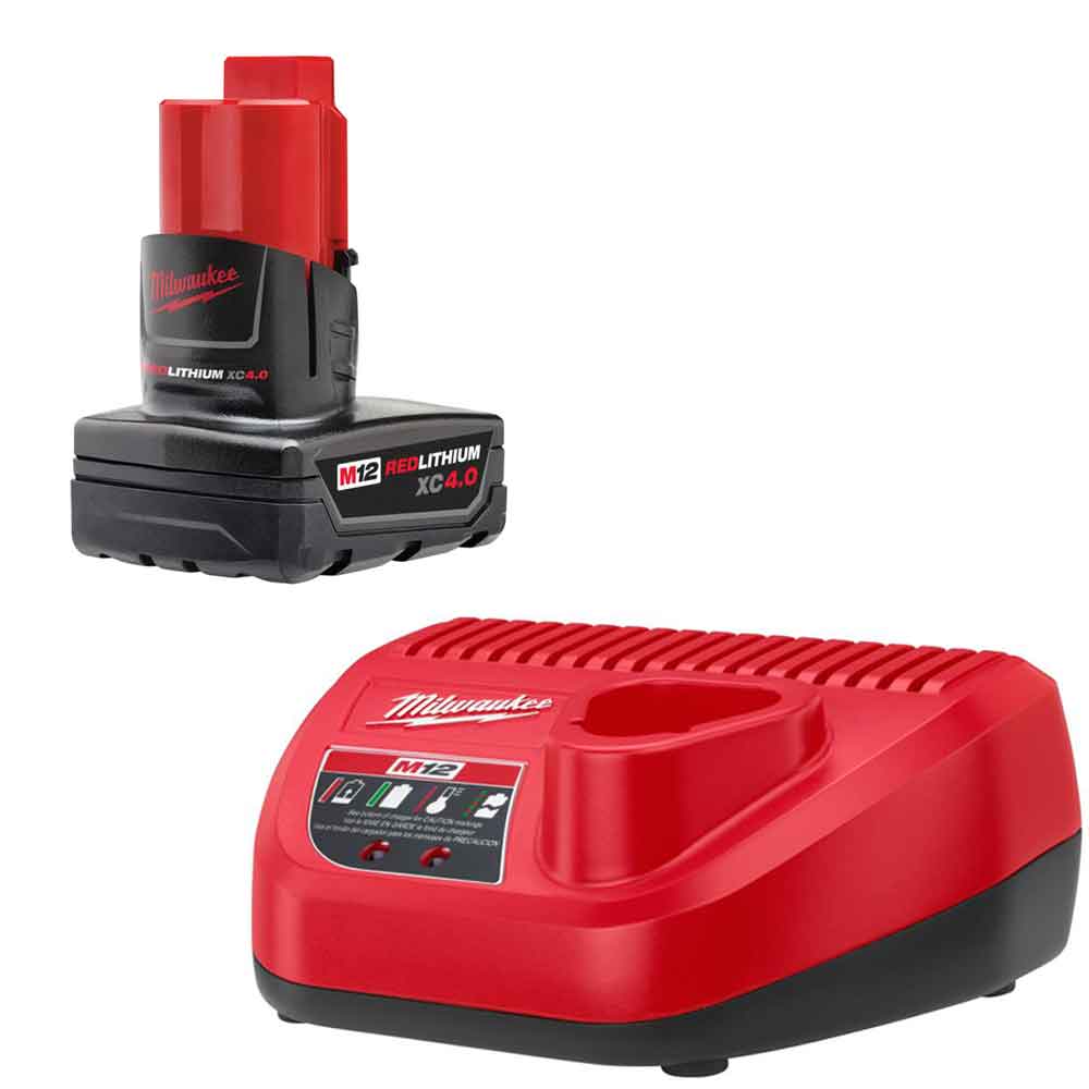 Milwaukee M12 REDLITHIUM XC4.0 Starter Kit 48-59-2440 from Milwaukee - Intensery