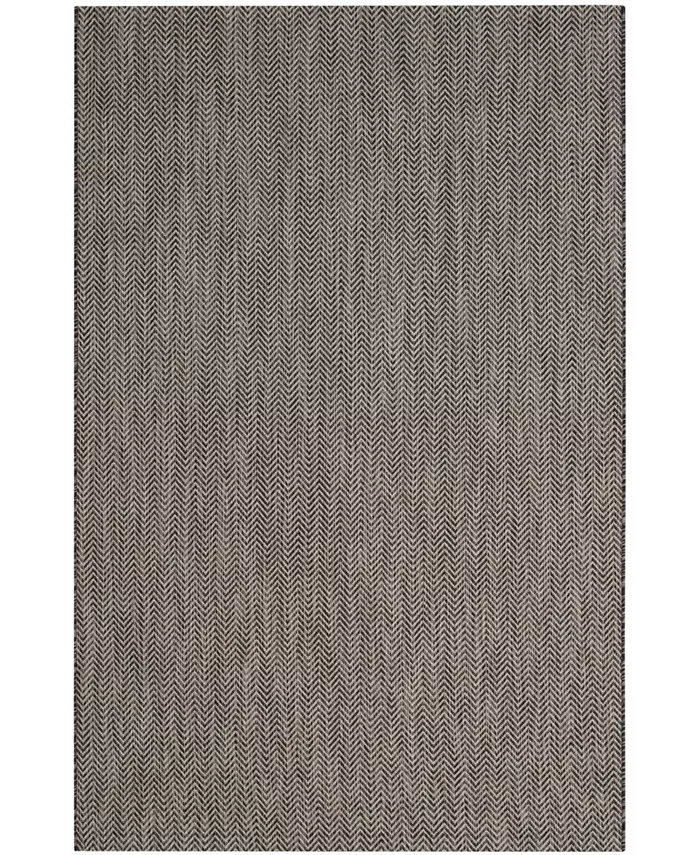 Safavieh Courtyard Black and Beige 6'7