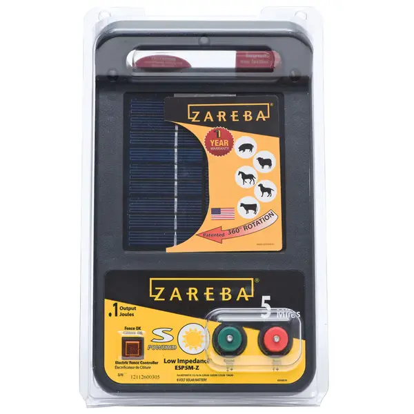 Zareba 5-Mile Solar Low Impedance Charger - Intensery