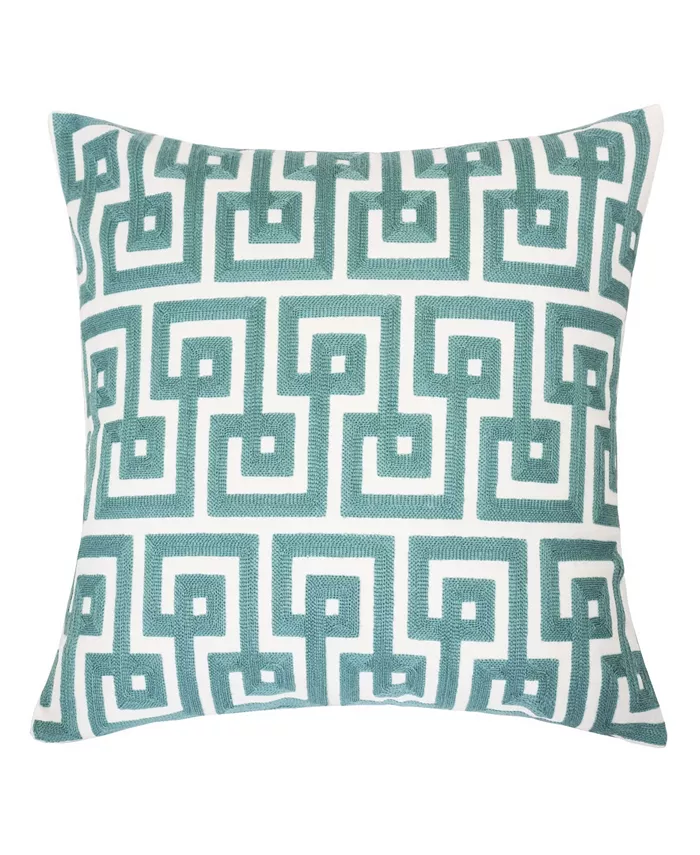 Homey Cozy Jenny Cotton Square Decorative Throw Pillow - Intensery