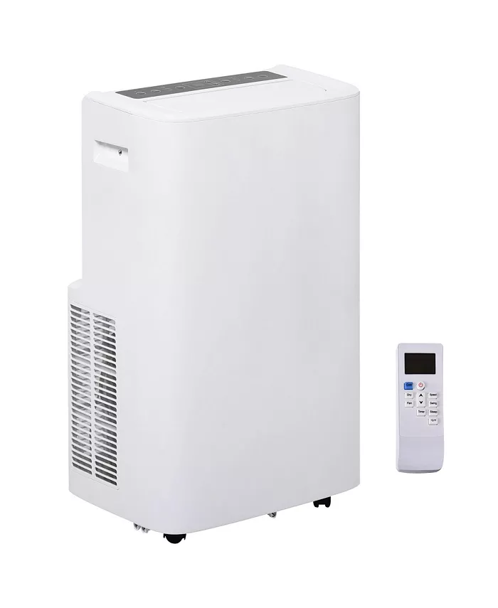 HOMCOM Mobile AC Unit with Ventilating Function， LED Display， 24 Hour Timer - Intensery