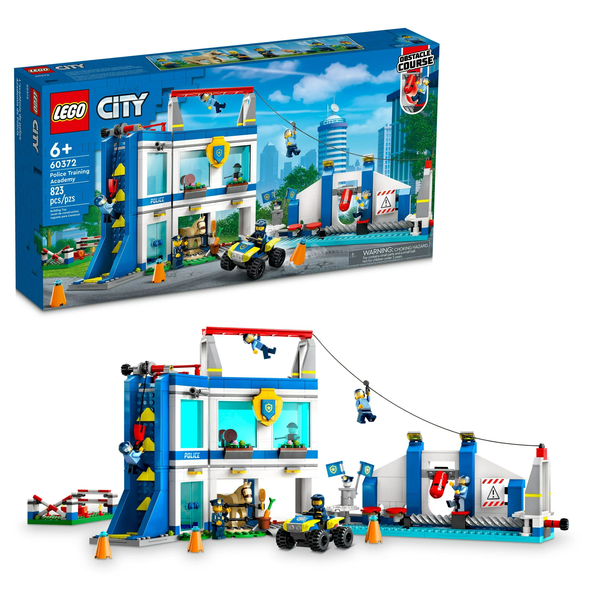 Lego City Police Training Academy 60372 Building Toy Set (823 Pieces) - Intensery