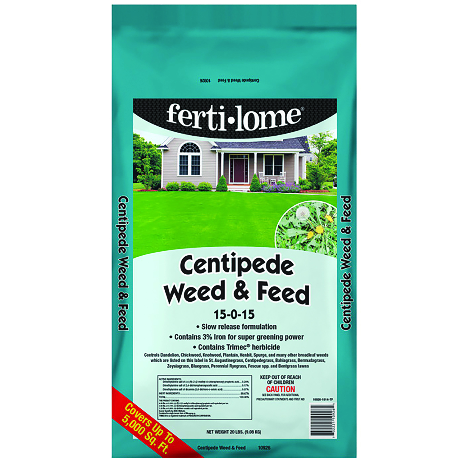 Ferti-Lome Weed \u0026 Feed Lawn Fertilizer For Centipede Grass 5000 sq ft - Intensery