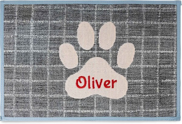 GoTags Paw Personalized Dog and Cat Feeding Mat - Intensery