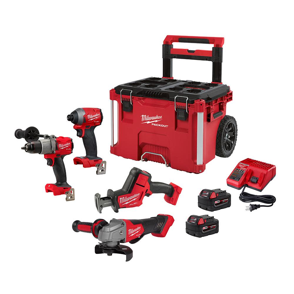 M18 FUEL™ Rolling PACKOUT™ 4 Tool Combo Kit - Intensery