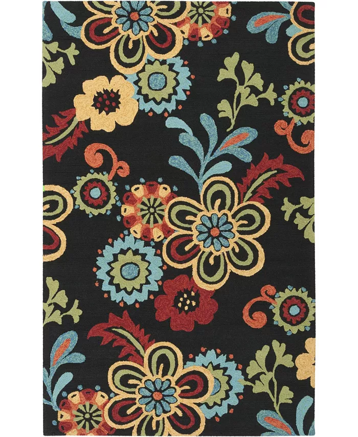 Surya  Storm SOM-7707 Black Area Rug - Intensery