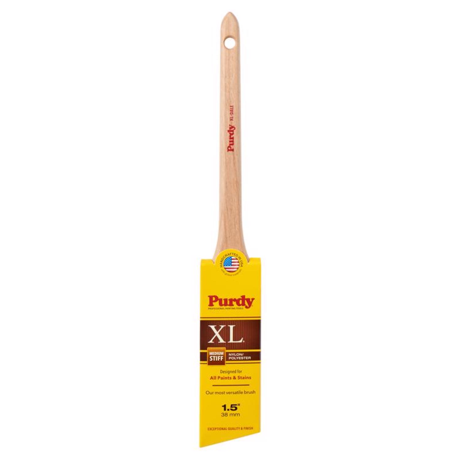 Purdy XL Dale 1-1/2 in. Medium Stiff Angle Trim Paint Brush - Intensery