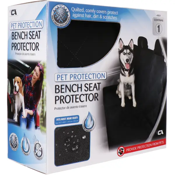 Custom Accessories Premium Rear Seat Quilted Pet Cover - Intensery