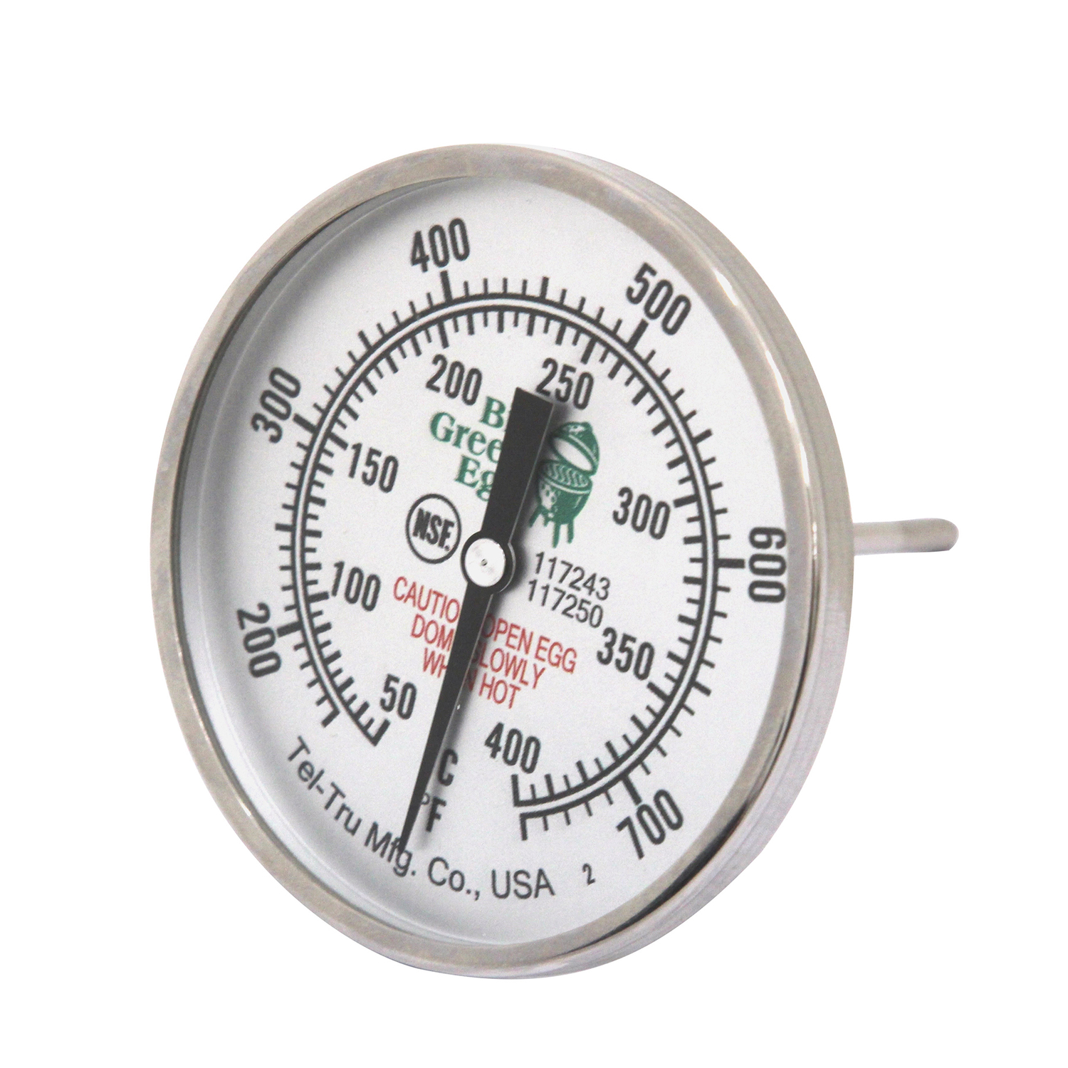 Big Green Egg 3 in Analog Grill Thermometer - Intensery
