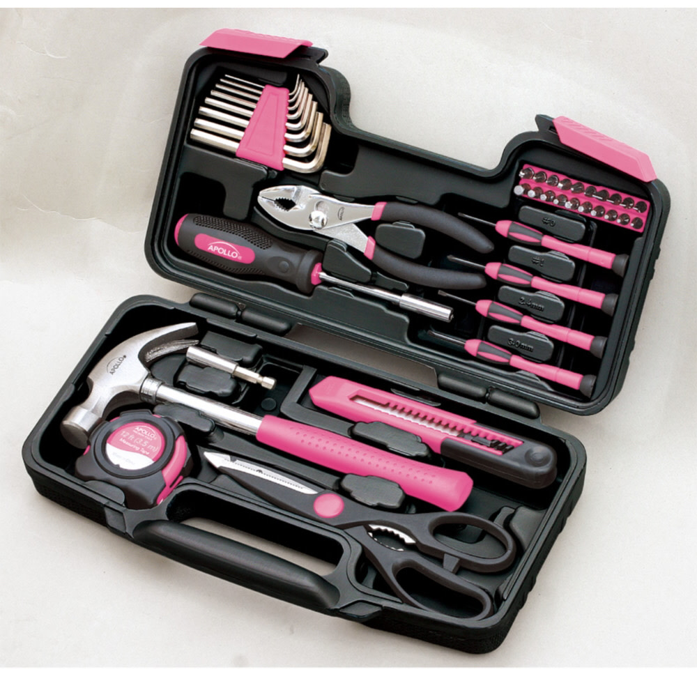 39 Piece General Tool Set Pink - Intensery