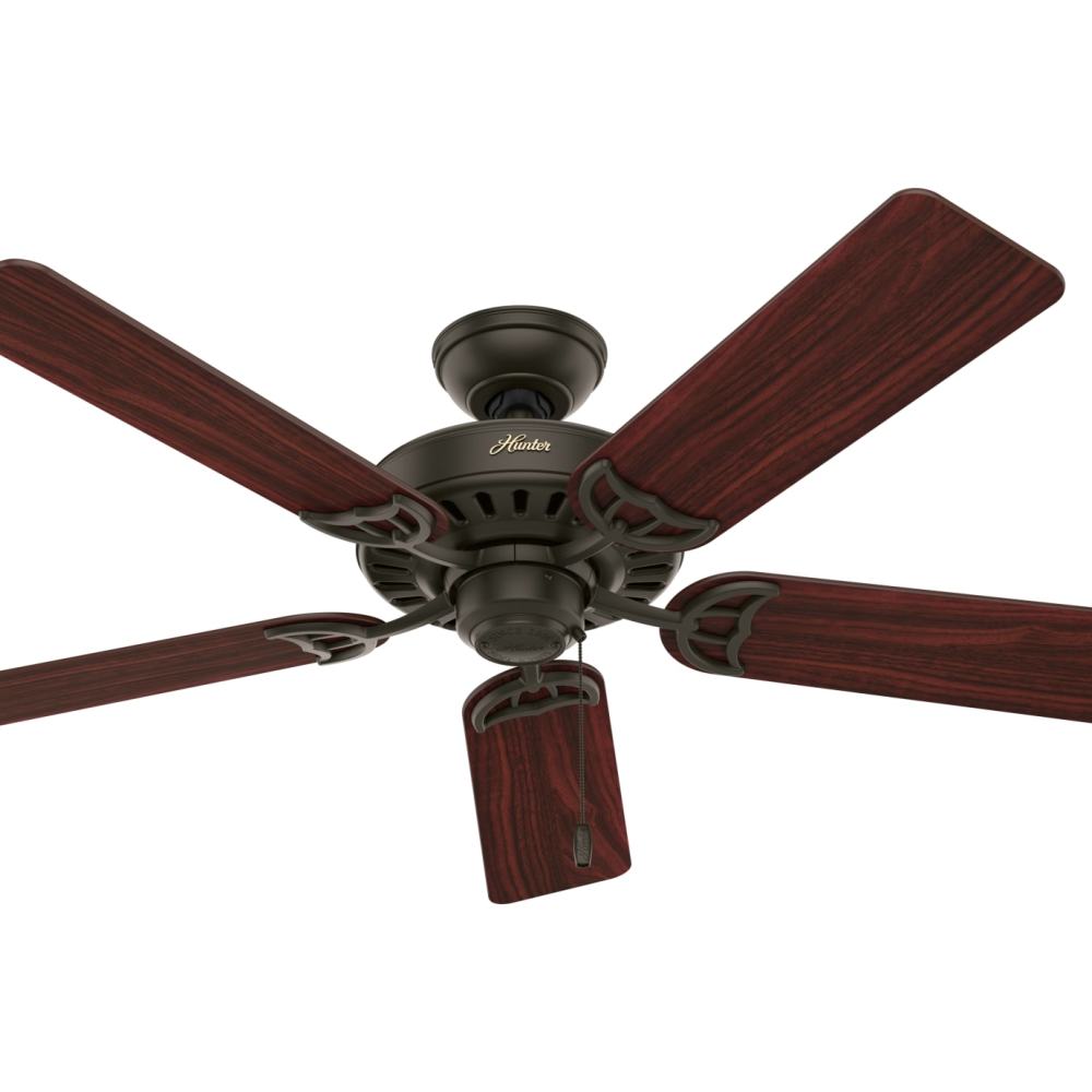 Hunter Studio Series Ceiling Fan 52 New Bronze Cherry/Walnut - Intensery