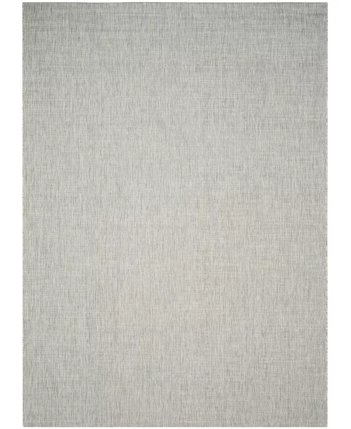 Safavieh Courtyard Gray and Turquoise 8' x 11' Sisal Weave Outdoor Area Rug - Intensery