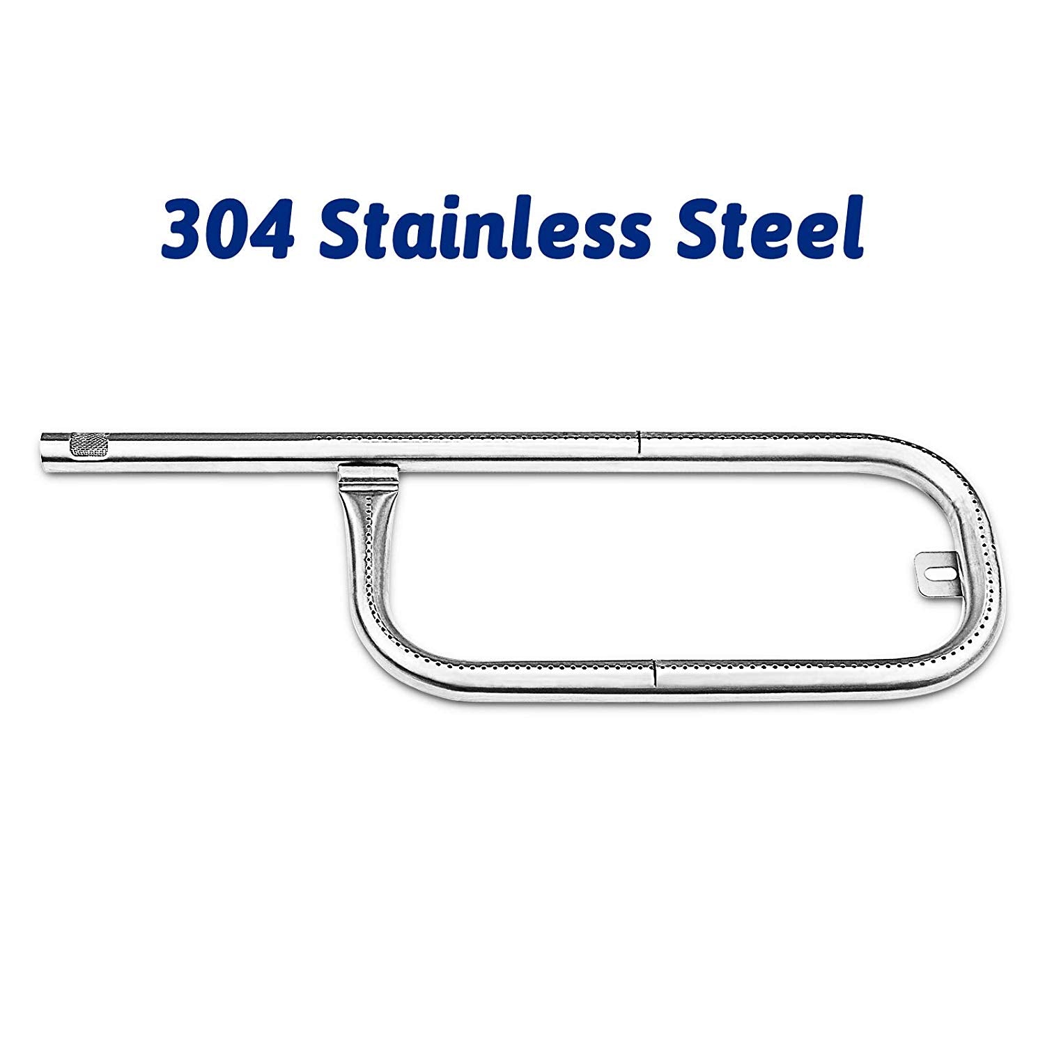 17 1/4'' Grill Burner for Weber Baby Q, Q100, Q120, Q1000, Q1200, SSA 304 Steel 60040 Grill Replacement Parts - Intensery