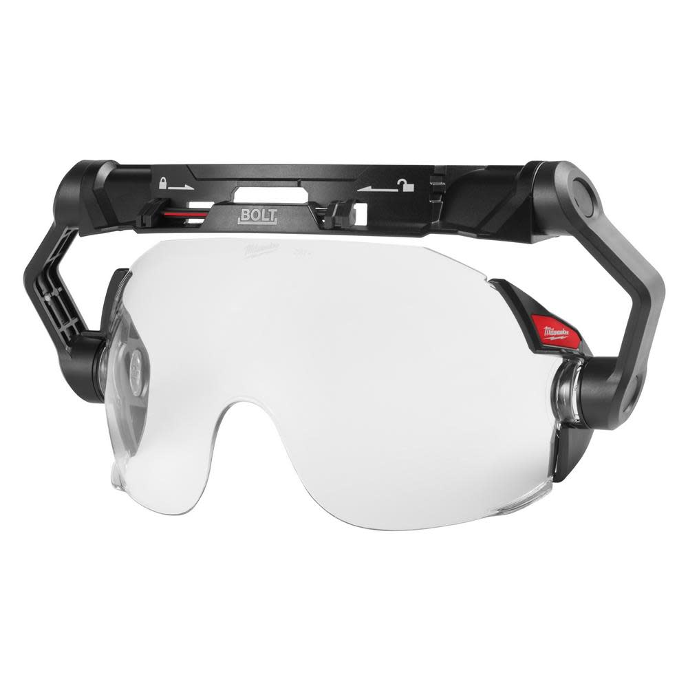 Milwaukee BOLT Eye Visor Clear Dual Coat Lens Compatible with Safety Helmets and Hard Hats 48-73-1410 from Milwaukee - Intensery