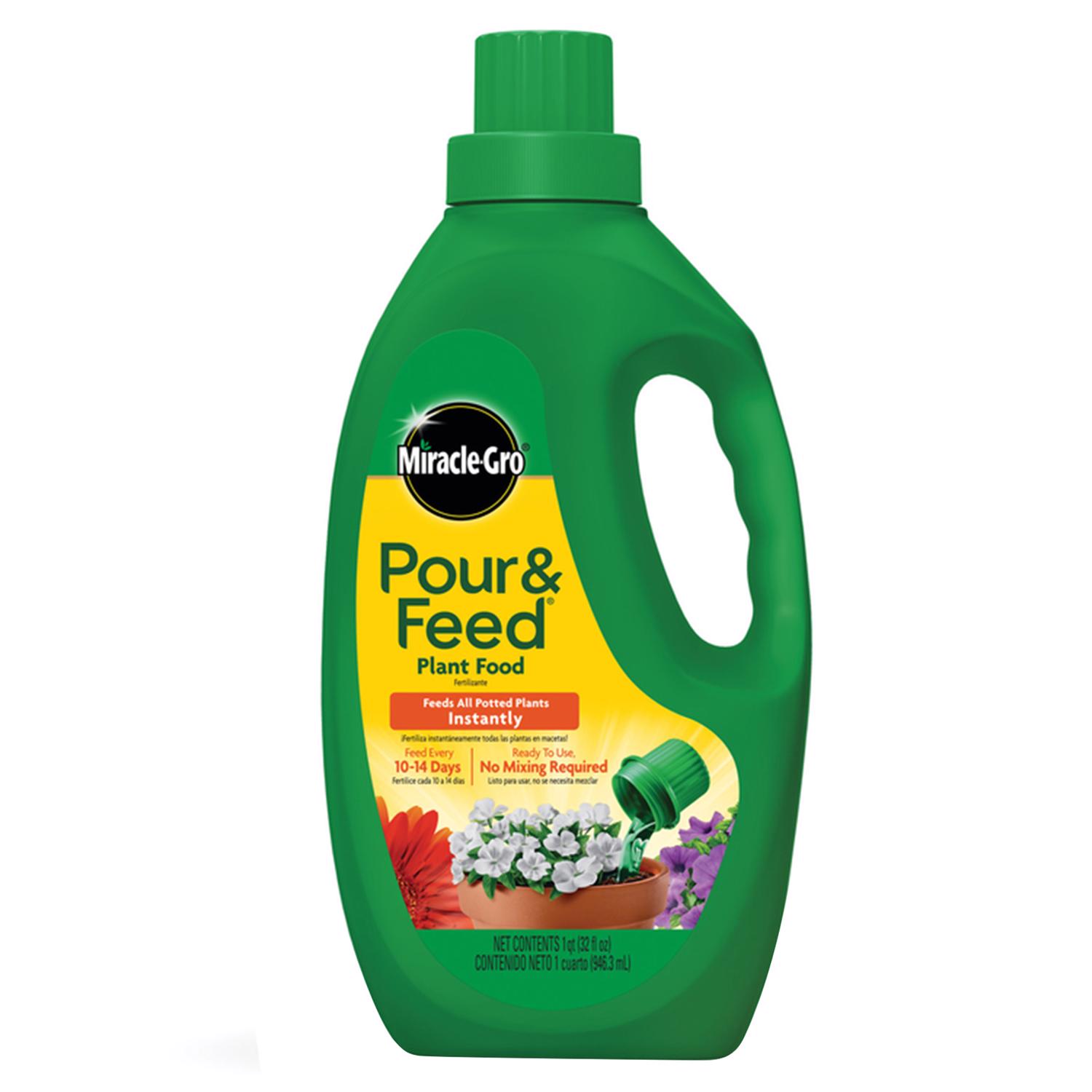 Miracle-Gro Pour \u0026 Feed Liquid Plant Food 32 oz - Intensery
