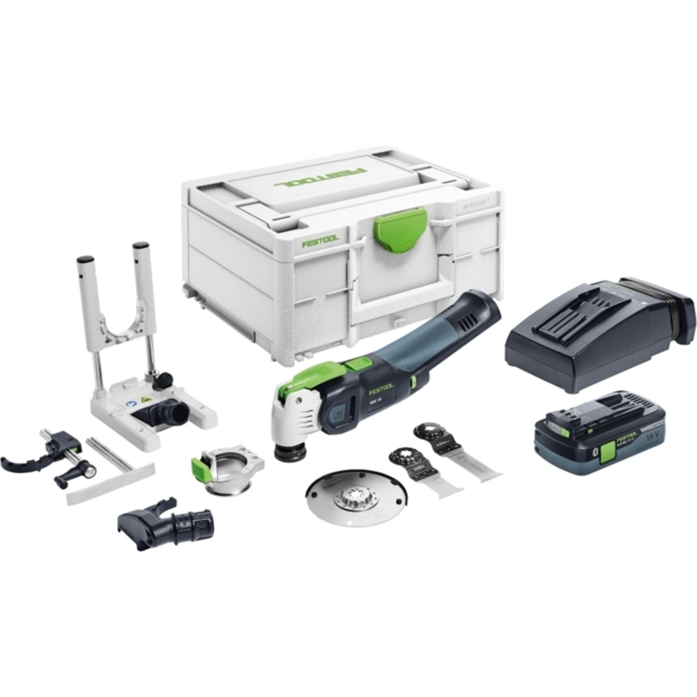 VECTURO OSC 18 StarlockMax Cordless Oscillating Multi-Tool Set 4.0Ah Kit /w Systainer³ 576590 - Intensery