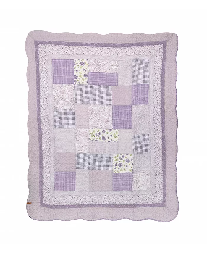 American Heritage Textiles Periwinkle Decorative Throw， 50