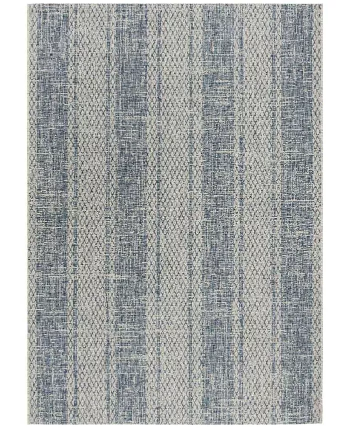 Safavieh Courtyard Light Gray and Blue 6'7