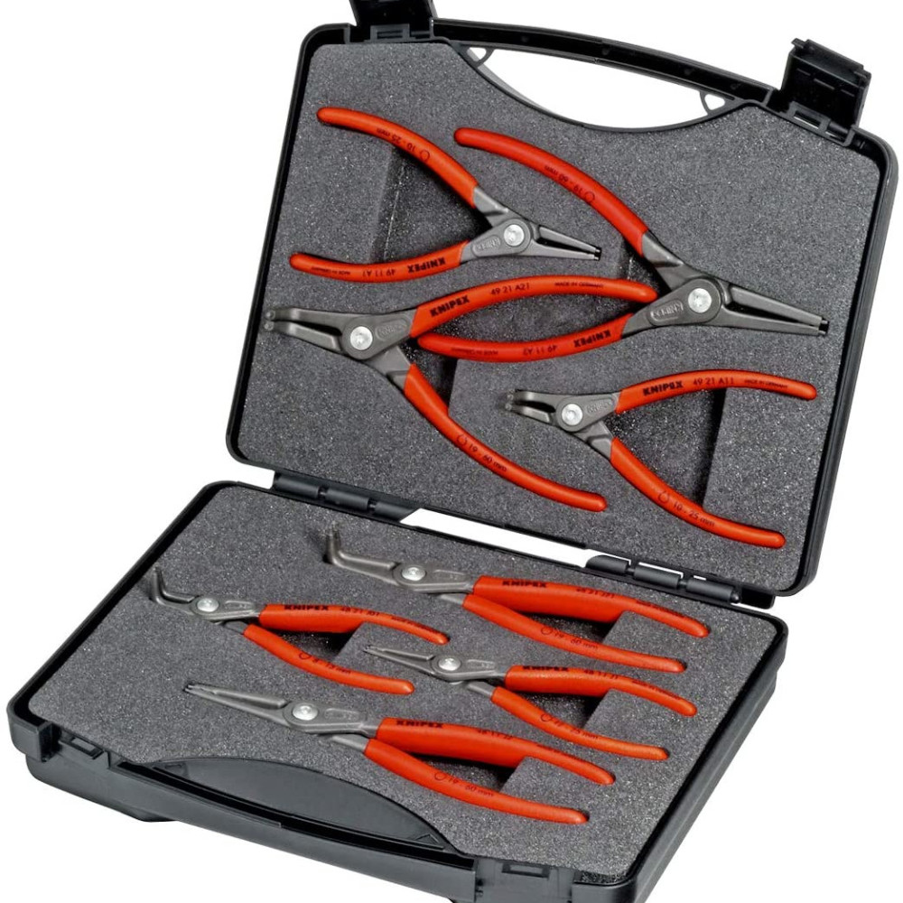 Knipex SRZ Precision Circlip Pliers Set in Plastic Case 8pc - Intensery