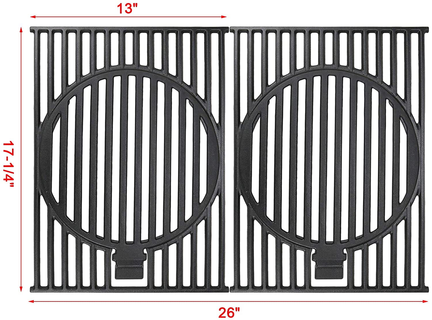 Cooking Grid Grates Kit 17 1/4 x 26'' for Charbroil 463241113 463449914 463411512 463446015 463411712 463411911 Grilss - Intensery