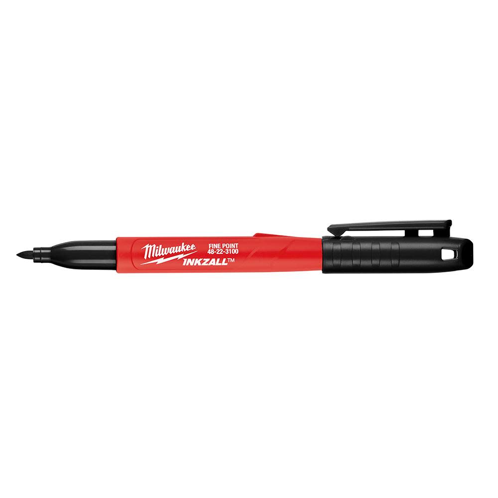 Milwaukee INKZALL 12PC Fine Point Black Marker 48-22-3209 from Milwaukee - Intensery