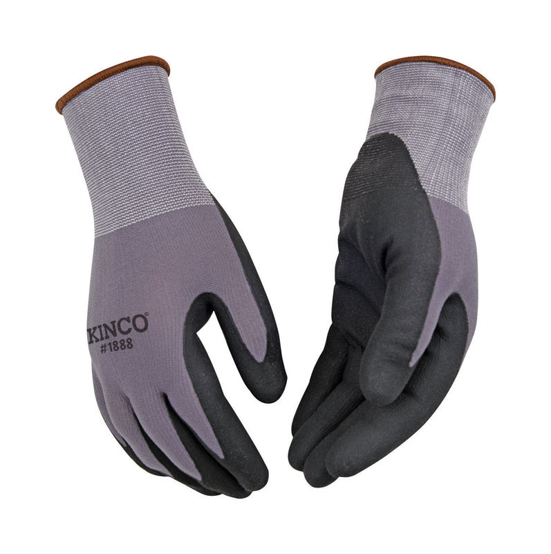 Kinco Men\u0027s Indoor/Outdoor Palm Gloves Black/Gray M 1 pair - Intensery