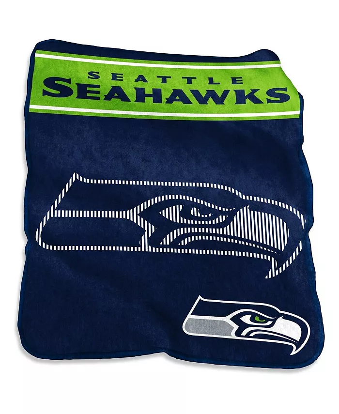 Logo Brands Seattle Seahawks 60'' x 80'' XL Raschel Plush Throw Blanket - Intensery