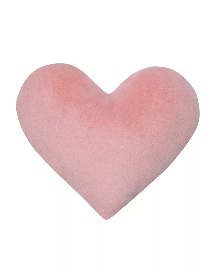 Lambs Ivy Signature Heart to Heart Soft Pink Decorative Pillow - Intensery