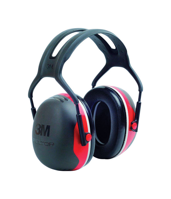 3M 28 dB Soft Foam Ear Muffs Black/Red 1 pair - Intensery