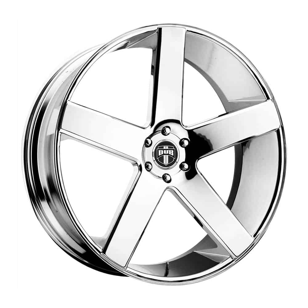 DUB 1PC S115 BALLER S115 24X10 6X5.5 CHR-PLATED 31MM - Intensery