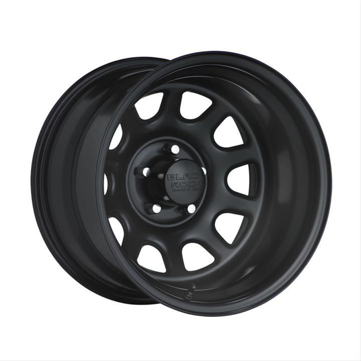 Black Rock Wheel 942573440 Black Rock Series 942 Type D Matte Black Wheels - Intensery
