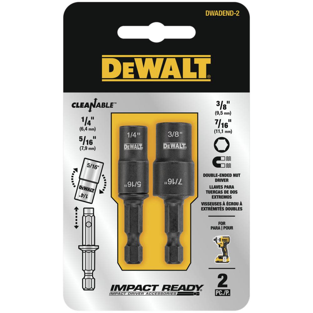 DEWALT Reversible Nut Driver 2pc Set - Intensery