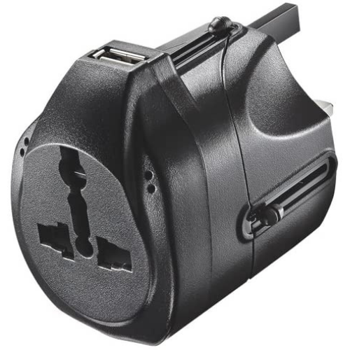 Insignia NS-TADPT1USB Travel Adapter With USB Port - Intensery