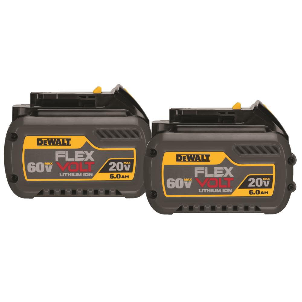 DEWALT 20V/60V MAX* FLEXVOLT 6.0 Ah Battery 2 pack DCB606-2 from DEWALT - Intensery