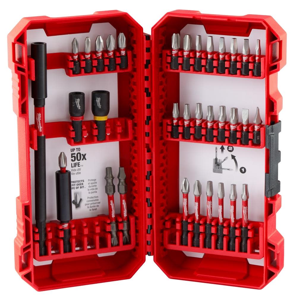 Milwaukee SHOCKWAVE Impact Duty Driver Bit Set 34pc 48-32-5101 from Milwaukee - Intensery