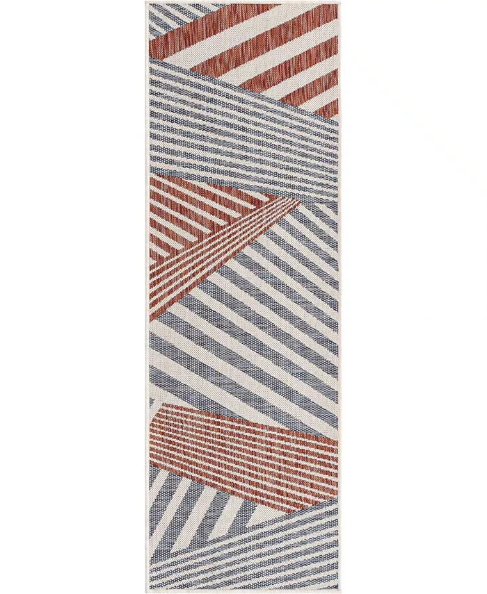 Jill Zarin Outdoor Americana 2' x 6' Runner Area Rug - Intensery