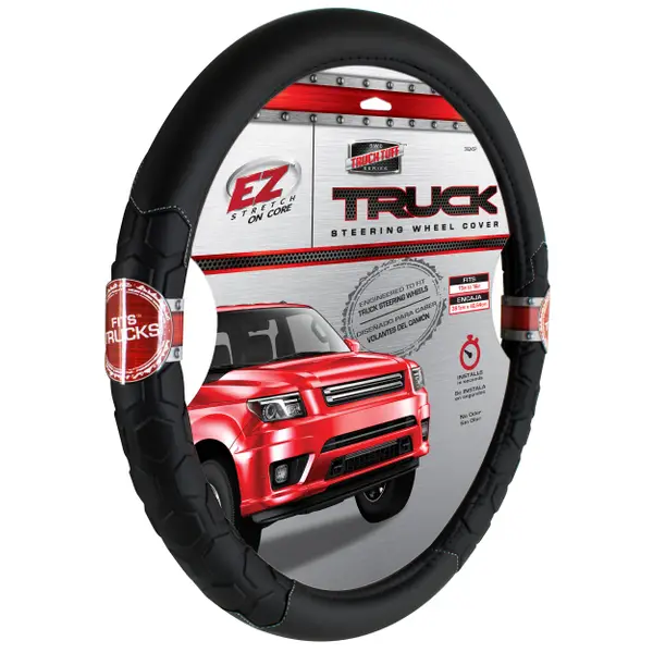 Custom Accessories Truck Tuff Heavy Duty Truck Sized Steering Wheel Cover - Intensery