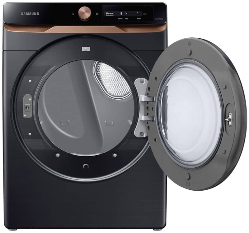 7.5 Cu. Ft. Brushed Black AI Smart Dial Gas Dryer With Super Speed Dry And MultiControl - Intensery