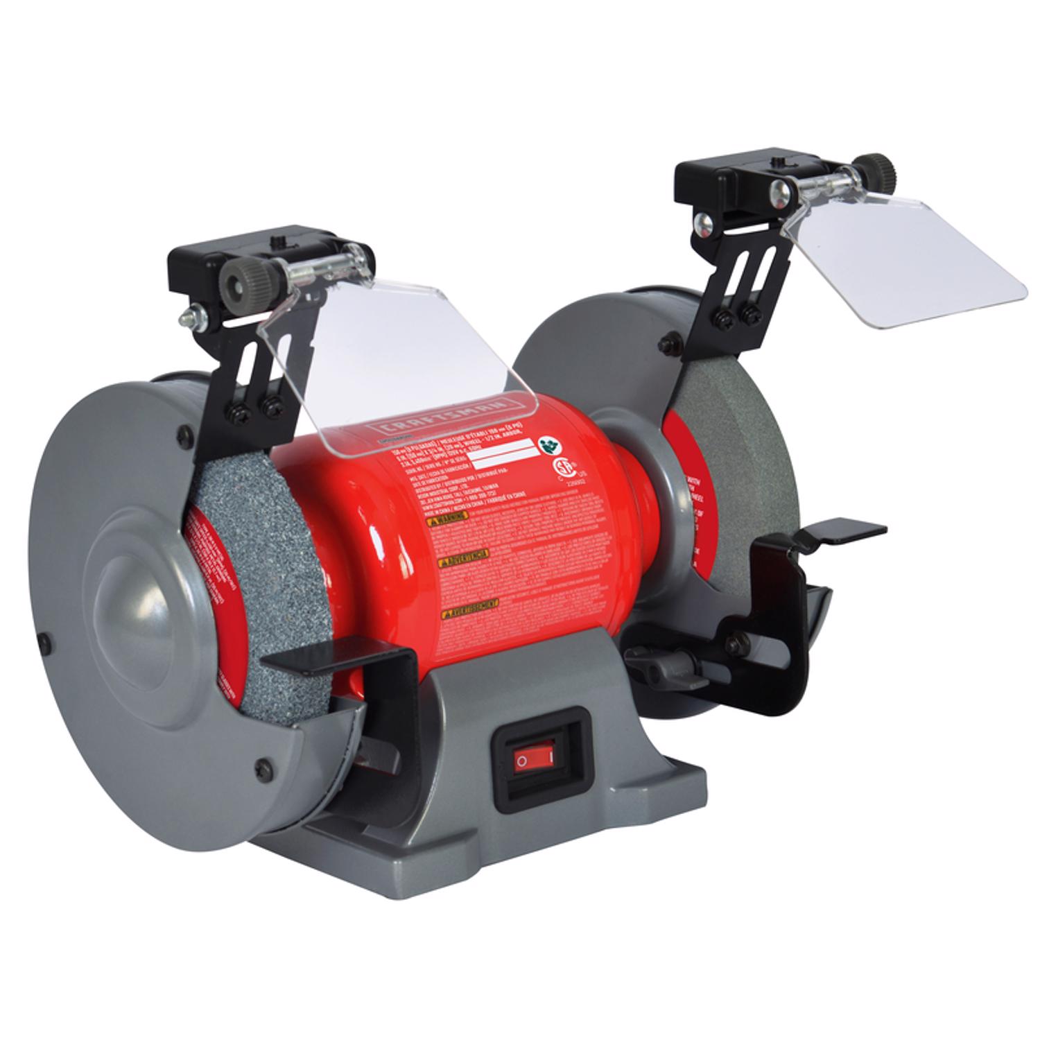 Craftsman 2.1 amps 6 in. Bench Grinder with Lamp - Intensery