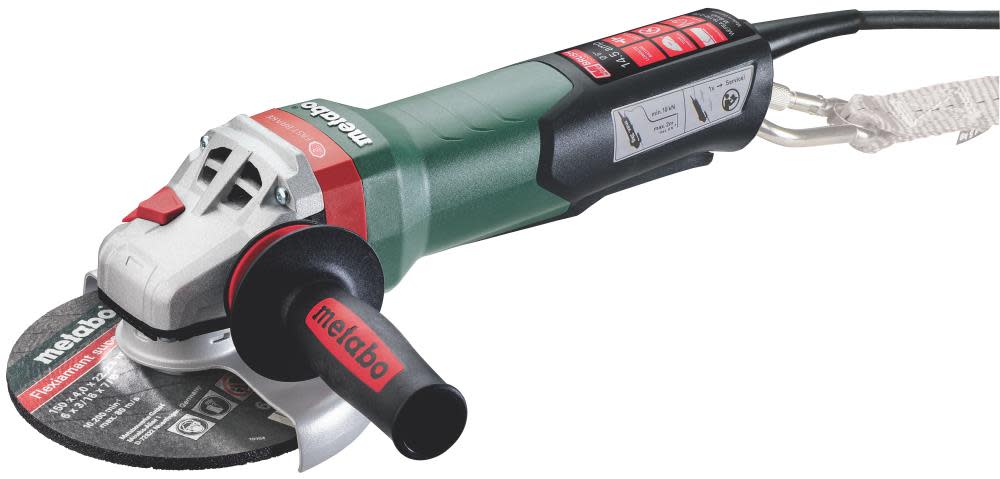 Metabo 6 Brake Angle Grinder 9600 RPM 14.5 Amp with Brake System Non Locking Paddle AutoBalancer DropSecure - Intensery
